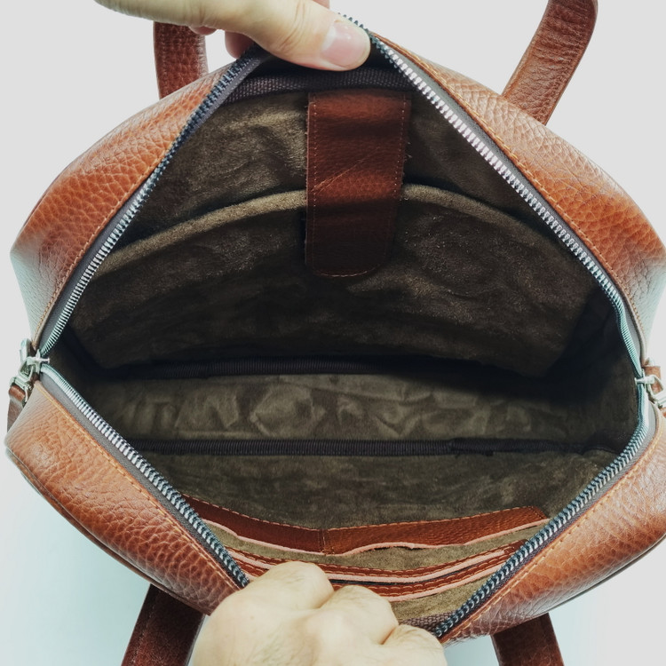 کیف دانشجویی چرم تبریز تک